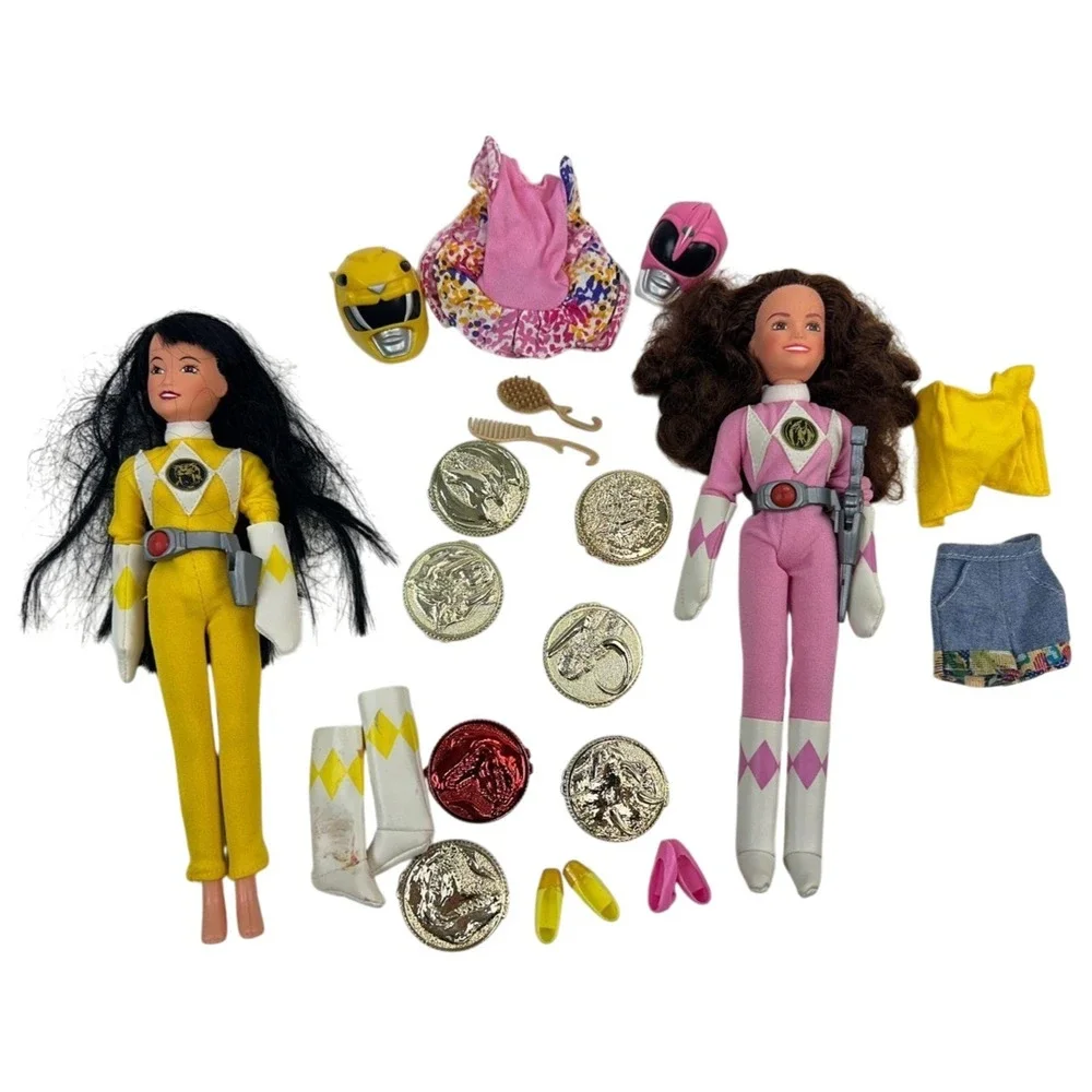 Mighty‎ Morphin Power Rangers Yellow Aisha Pink Kimberly 9